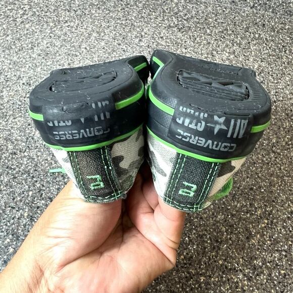 Converse All Star Little Kids Size 10.5 Low Top Camo Canvas Sneaker Shoe Lace Up - Picture 7 of 10